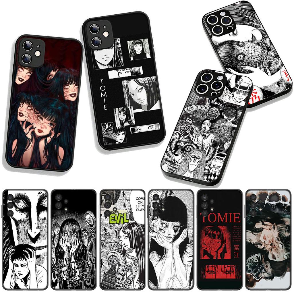 for Samsung Galaxy A36 A17 A26 A07 A35 A54 A53 A13 A33 A34 S8 S9 S20 S21 FE S10 Plus Phone Cover Case Wallpaper Junji Tomie Ito
