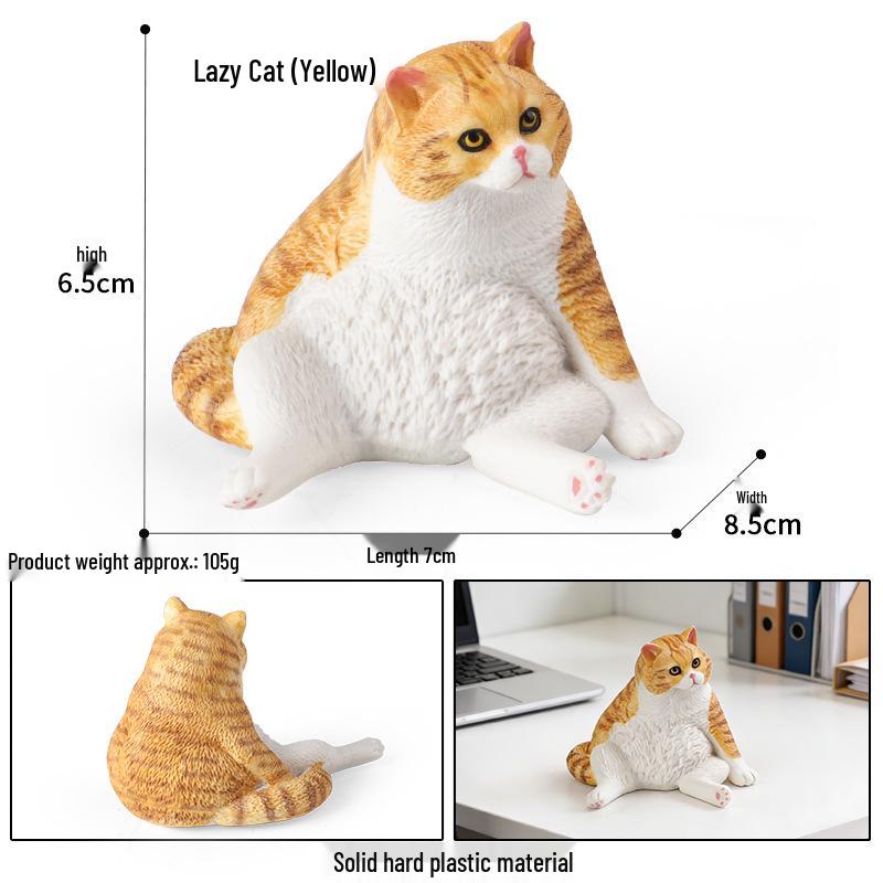 Children s Black and White Cat Simulation Model Toy Ornament