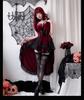 Kostium na Halloween dla Kobiet Seksowna Królowa Zakonnica Cosplay Ciemny Gotycki Wampir Seksowna Sukienka Frak Niskie Wycięcie Elficki Garnitur Vestidos