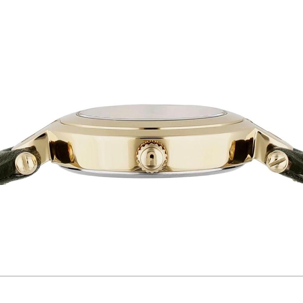 Used [New] FURLA Women's Watch Gold Dark Green WW00050015L2