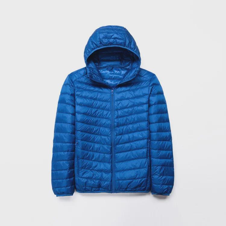 Men's Lightweight Hooded Cotton Jacket - Warm, Fashionable, Short, Casual, and Portable with Stand Collar for Autumn and Winter