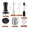 7 Pieces Coffee Pressing Kit Complete Latte Art Set with Stencils Stainless Steel Espresso Tamper
