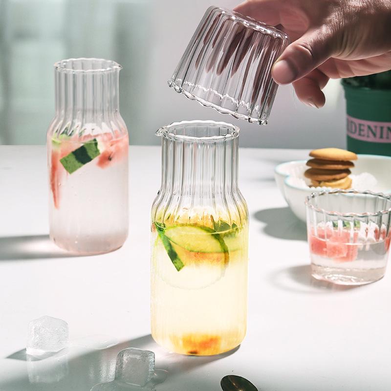 Japanese Transparent Glass Cup for Brewing Tea or Cold Drinks