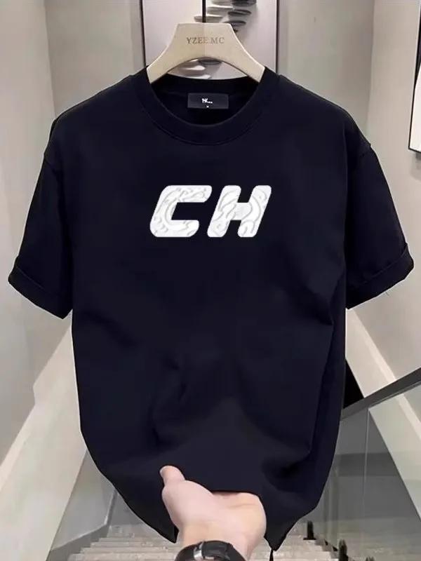 2025 Summer New Fantastic Mens 100 Pure Cotton TShirt  for Men Tops Printting Partner Comfortable Shirt Casual Short TShirt