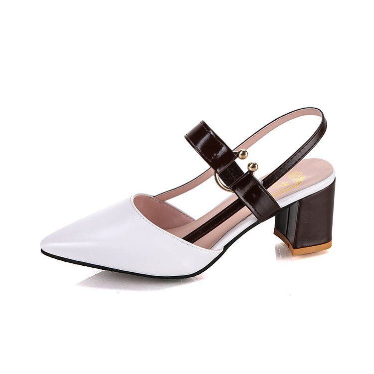 Fashion High Heels Sandals Women Pointed Toe Heeled Shoes Designer 2025 Trend New Summer Slippers Brand Party Woman Chunky Pumps Mujer