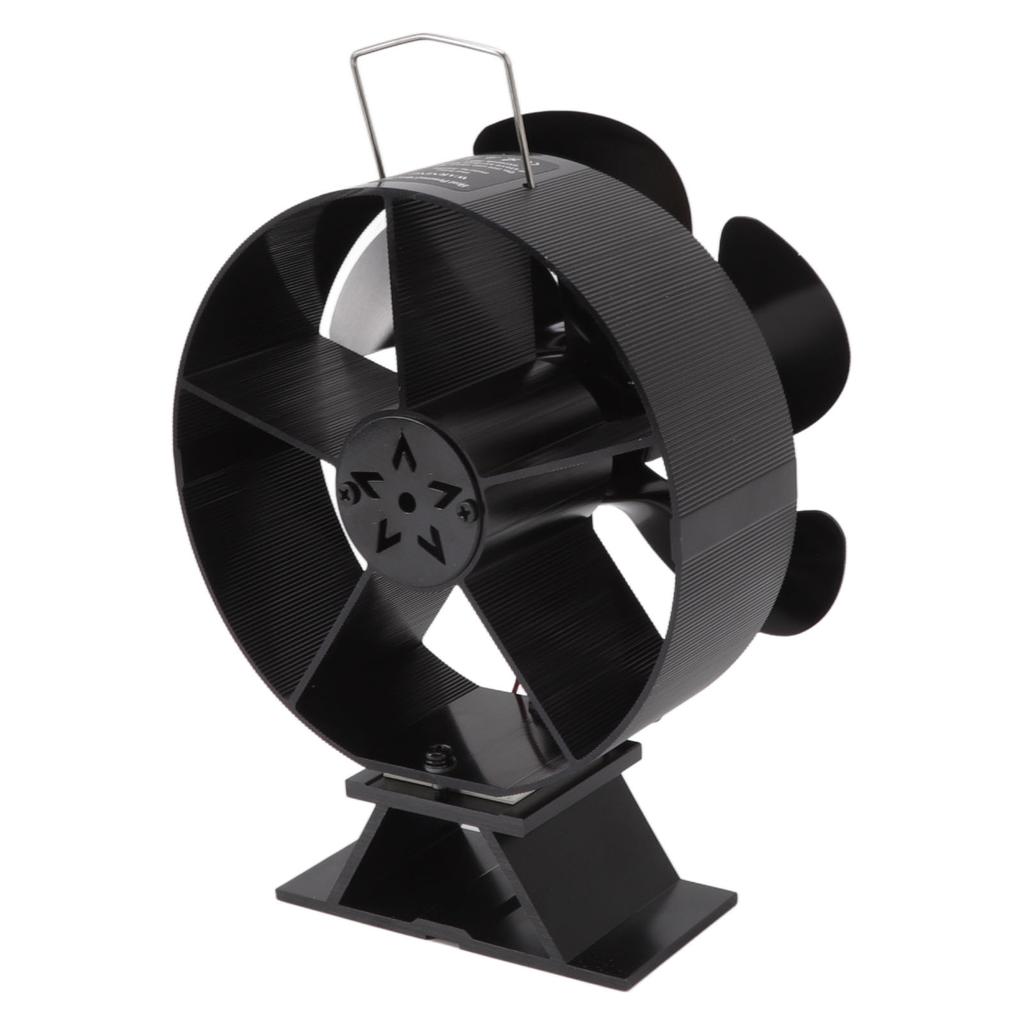 6 lopatkový ventilátor ke krbu Termoelektrický modul Ventilátor na dřevo Teplo poháněný Vzduch pro spalování dřeva