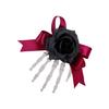 1 Stück Gothic Rose Skelett Haarspange Sicheres Seitenclip-Design Kunststoffkonstruktion Für Halloween-Party-Accessoires
