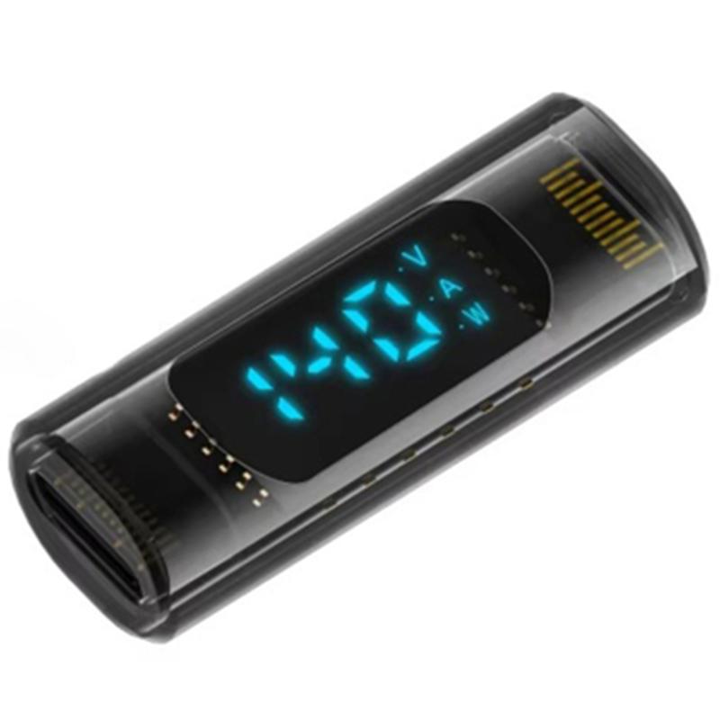 

Type-C Female to Type-C Female 40Gbps PD 140W Digital Display Charging Data Transmission Adapter Transparent