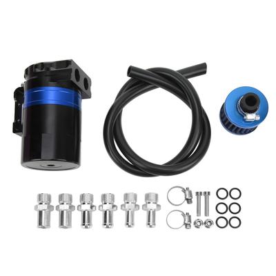 Car Oil Catch Can Internal Baffle Dual Chamber Filter Aluminium Alloy Engine Protection Universal