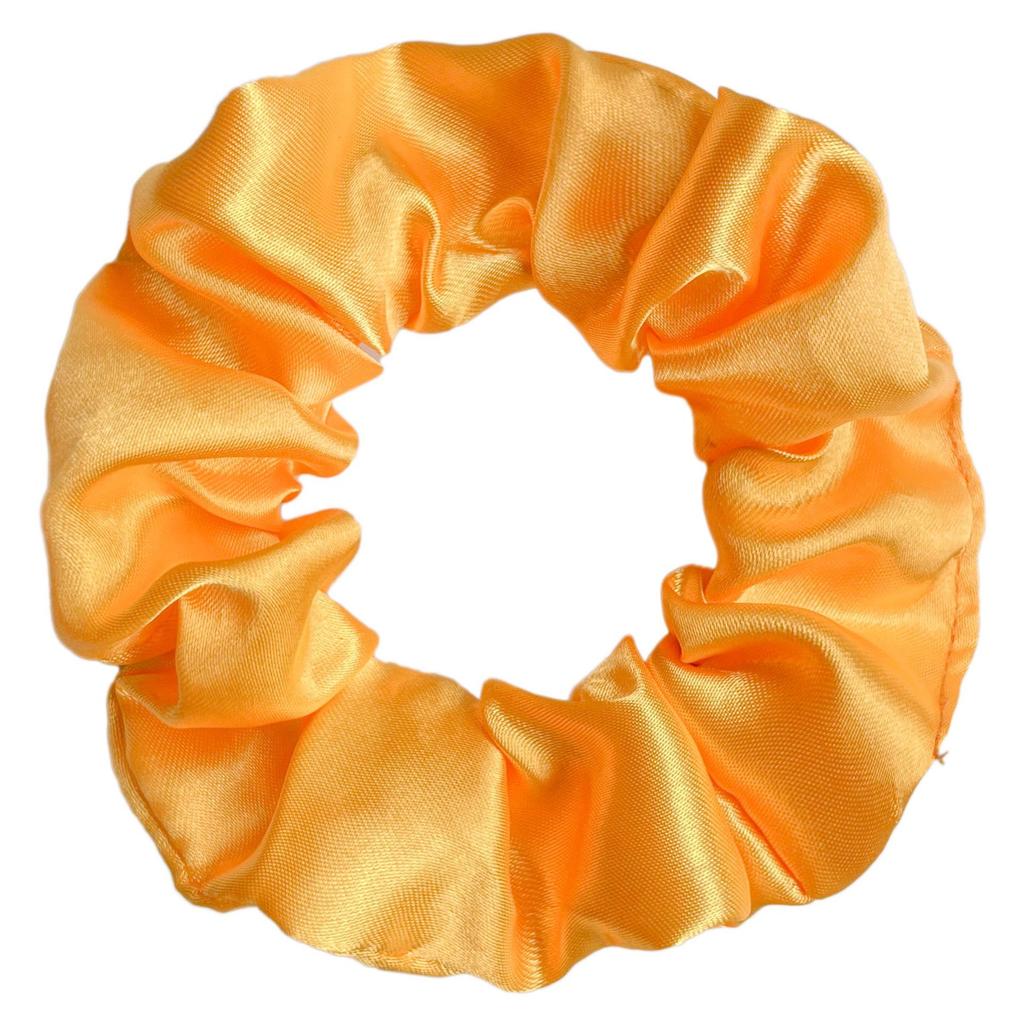 Seidensatin Scrunchies Damen Einfarbig Haargummi Elegant Pferdeschwanzhalter Gummiband Elastisches Haarband Haaraccessoires