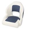 Yacht Captain Seat PVC Leather Water Resistant Scratch Proof Memory Foam with Backrest Two Tone Boat Seat for Pontoon
