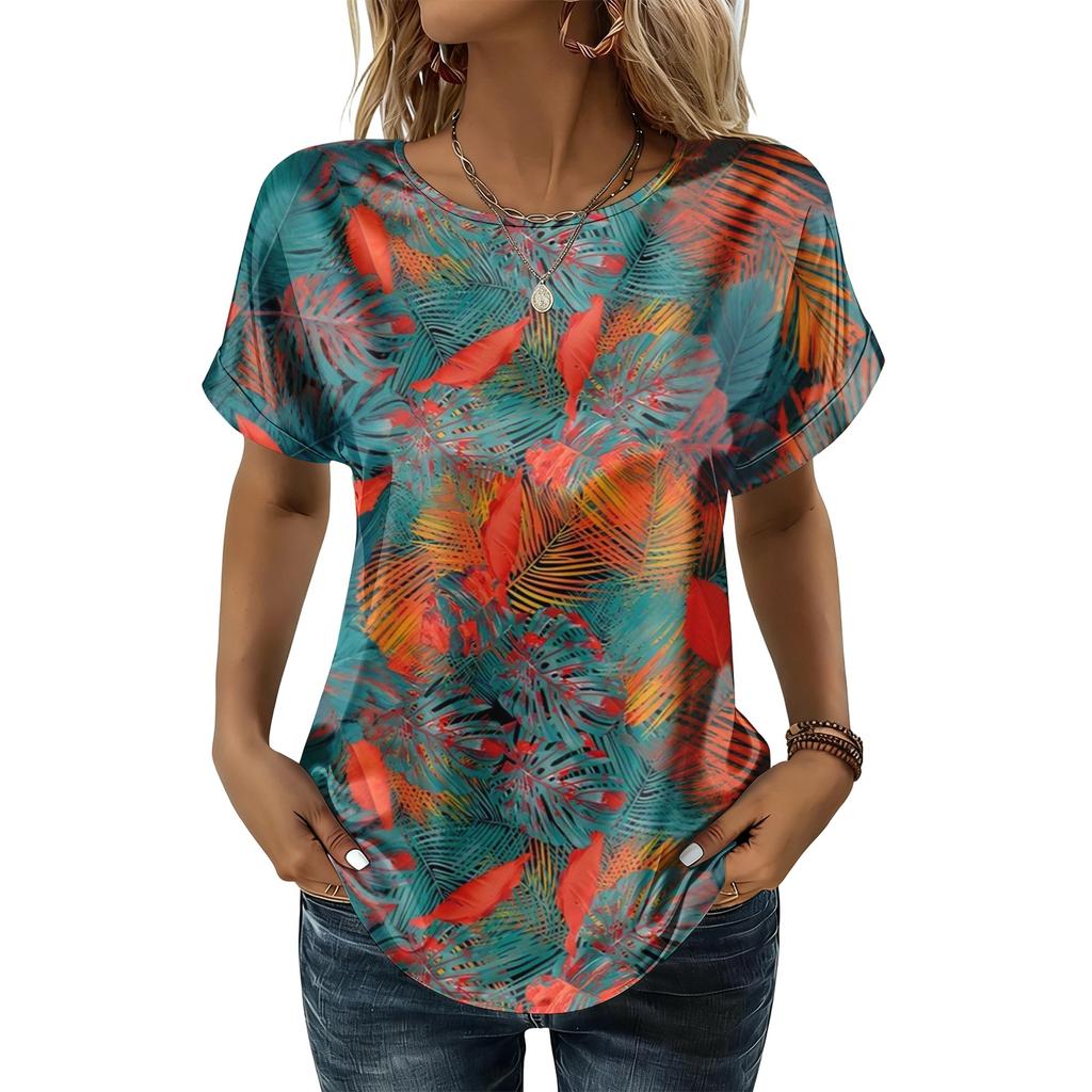Women's Fashionable Casual Vintage Printed Top