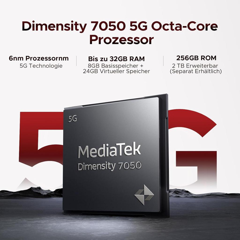 DOOGEE Blade 20 Play Outdoor Mobile Phone, 10300mAh, 32(8+24)GB 256GB, 6.6 Inch,125 DB Speaker