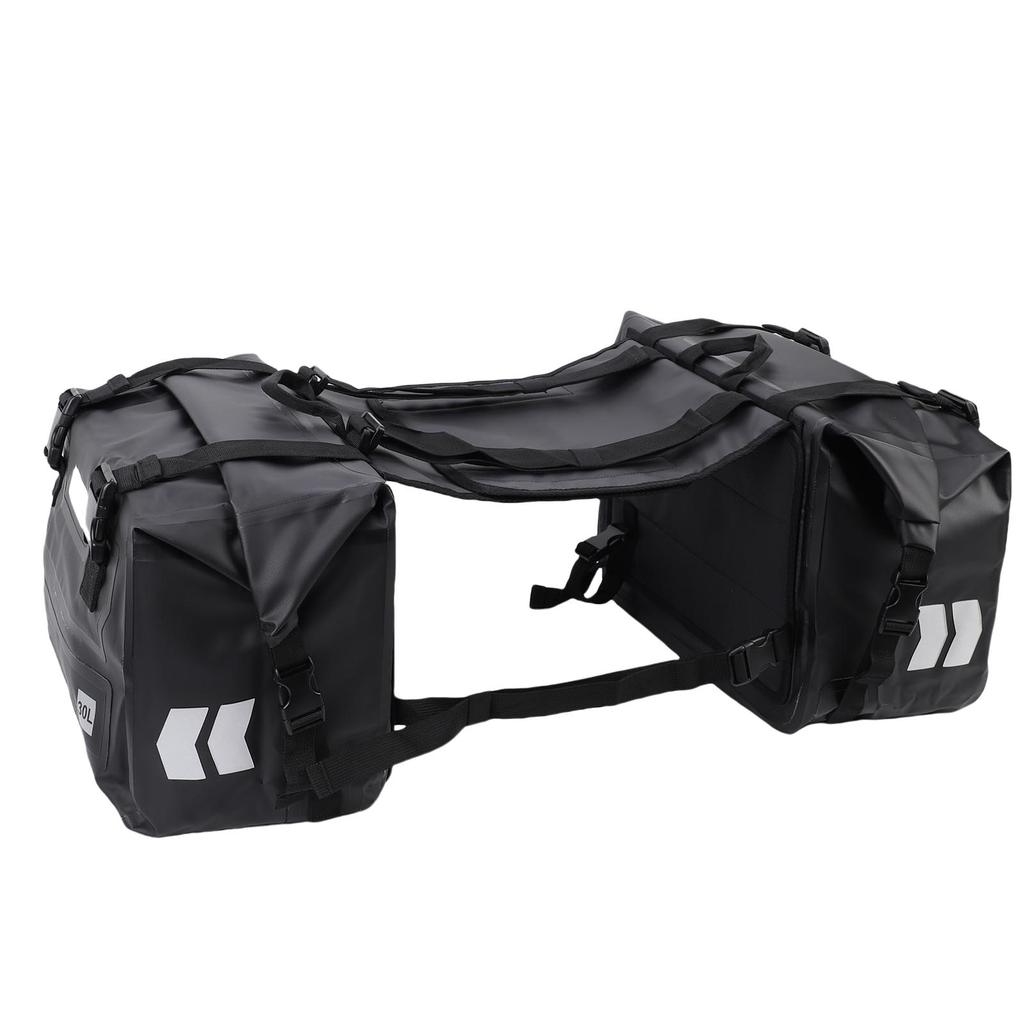 Motorcycle Saddlebags 30L Large Capacity Waterproofing Saddle Bags Detachable Motorcycle Side Luggage Bag