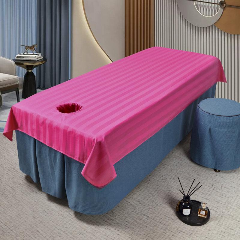 

Beauty Salon Massage Table Bed Sheet With Hole Cotton Therapy Bedsheet Physiotherapy Spa Clubhouse Cosmetic Massage Bed Sheet (as the picture,210x100cm)