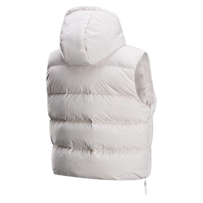 New Nike Therma-FITSportswear Metro PUFFER Vest Women's Light Earth Brown/White FZ5933-104