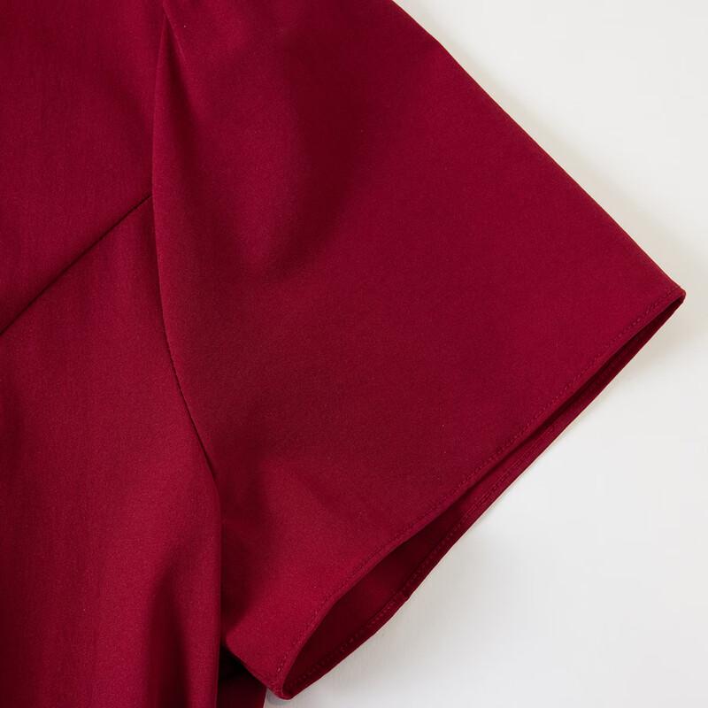 Pasite Elegant Summer Short-Sleeve Dress for Moms