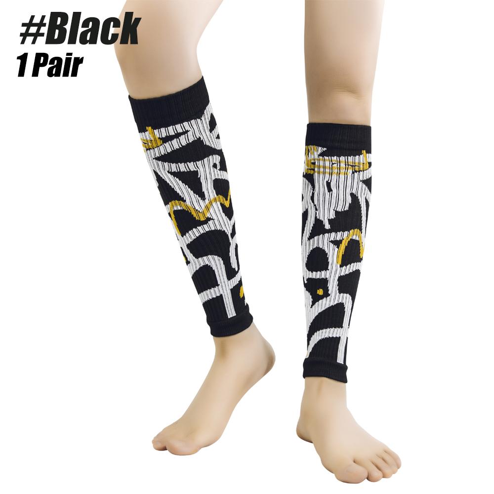 1 Pair Sports Compression Calf Sleeves, Graffiti Street Cool Ins Skateboard Leg Cover For Men And Women Running Shin Protection