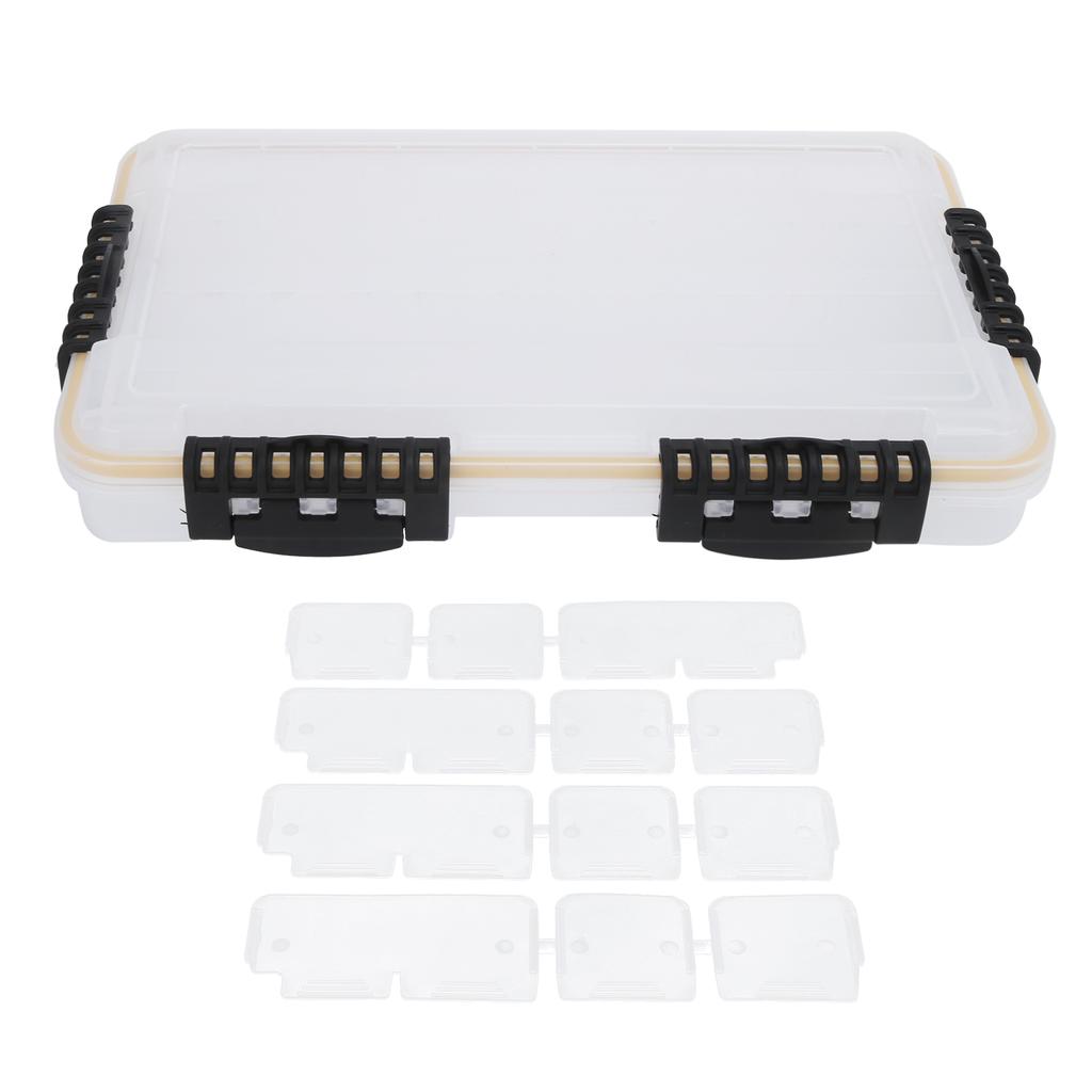 Köderbox Langlebig Versiegeltes Mehrfachnut-Design Angelausrüstung zur Aufbewahrung von Angelzubehör