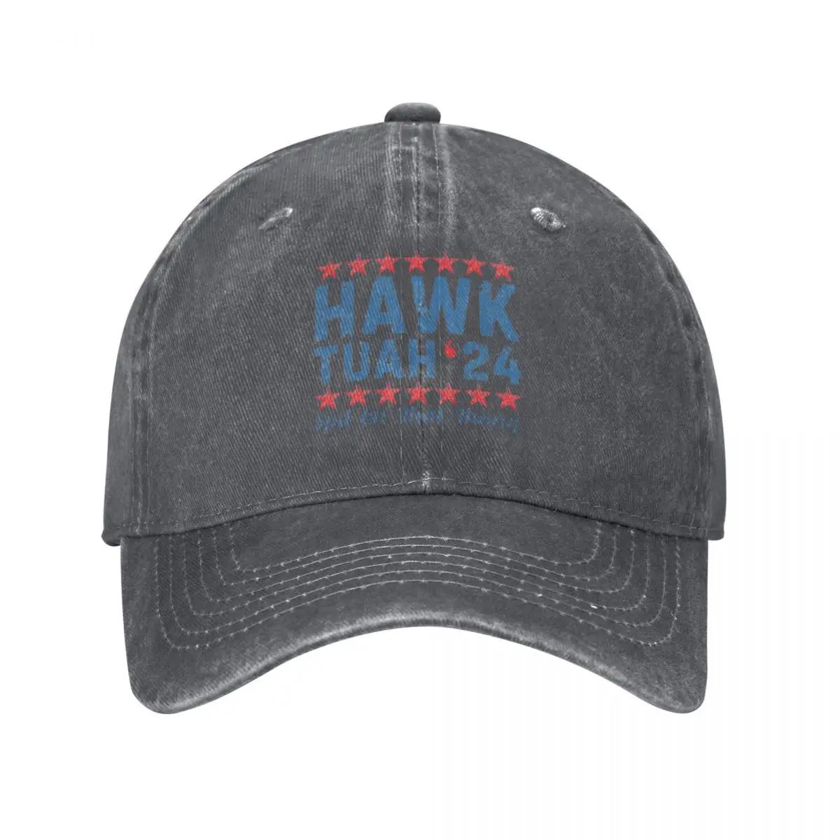 

Винтажные бейсболки Hawk Tuah 24 Spit On That Thang унисекс из потертого денима с потертостями Snapback Hat Funny Say Outdoor Hats Cap Adjustable