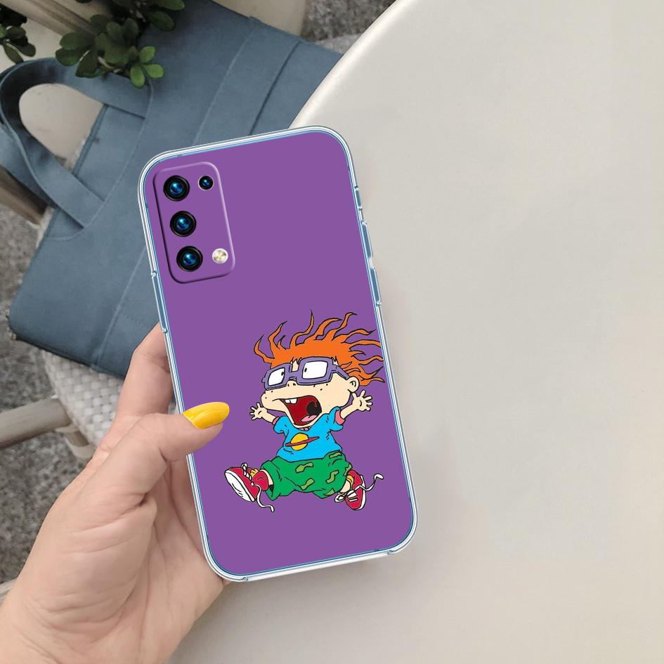 LO82 R-Rugrats Soft Shell Transparent Phone Case for Motorola Moto Edge 20 30 40 50 S30 Fusion Ultra Pro Neo Lite + G200 G23