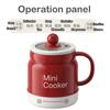 Portable Multifunctional Cooking Cup 0.8L Stew Soup Tonic Milk Tea Coffee warmer Ceramic liner Rice ooker Mini Insulation Kettle