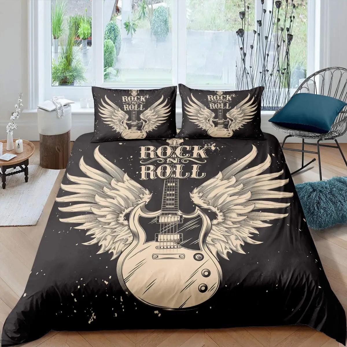 Пододеяльник с рок-музыкой King Jazz Music Комплект постельного белья для подростков — фото 11