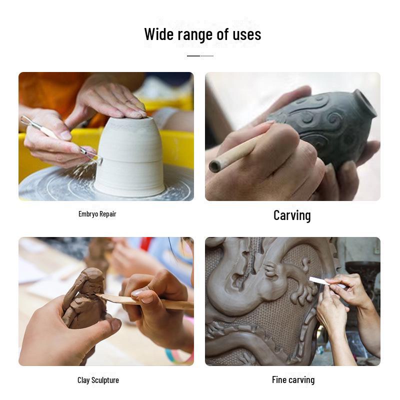 Clay Sculpture Tool Set for DIY Carving and Repair, Detailed Handicraft Knife