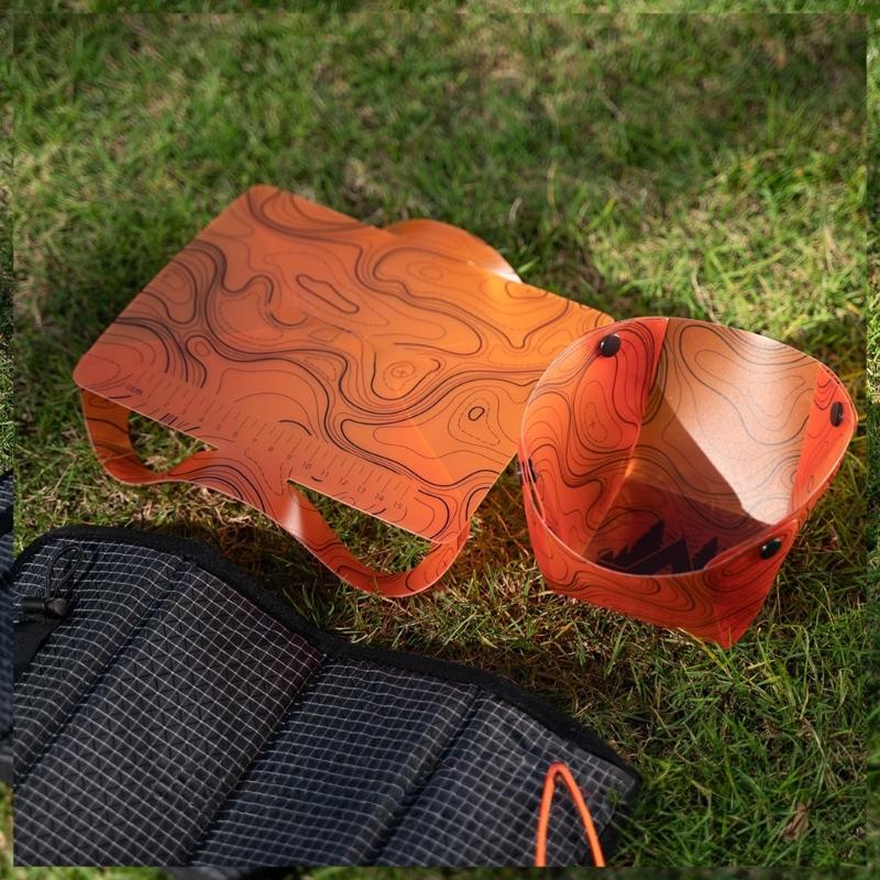 1/2Pcs Outdoor Plastic Card Type Cutting Board Folding Table Vegetable Fruit Cutting Mat Camping Table Easy to Clean