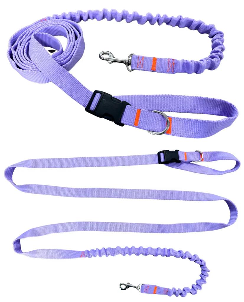 Dog Leash with Shock Absorber 280cm WRZOS Adjustable Sports