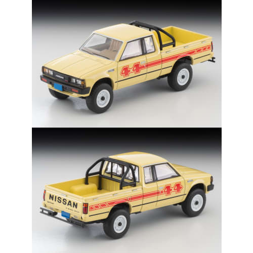 TOMYTEC Tomica Limited Vintage Neo LV-N321a Nissan 4x4 King Cab Truck (Gelb, Nordamerikanische Spezifikation) - Komplett montiert