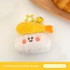 Cute Creative Plush Fried Shrimp Sushi Pendant Keychain Cartoon Coin Purse  Backpack Decoration Pendant Accessories Gifts