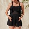Women’s Maternity Two-Piece Swimsuit, Loose-Fit Tankini Bathing Suit Summer Beach Swimwear