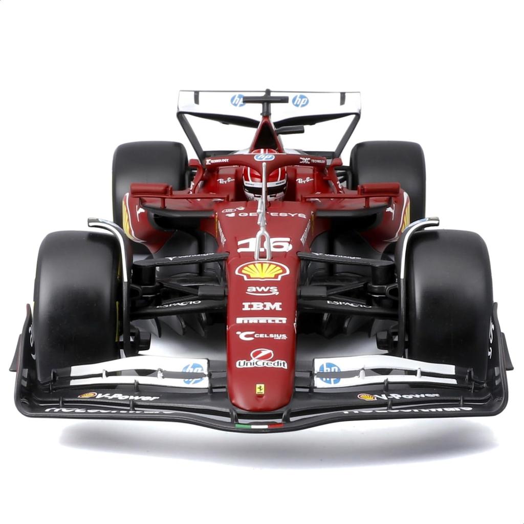Bburago 2025 Model F1 Ferrari Charles Leclerc Australian GP Diecast Miniature Car Finished Product 1/18 SF-25 #16 / 18-16816 (#16)