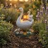 Decorative Lawn Stake Acrylic Duck Ground for Outdoor Garden Decor Weather Resistant 2D Flat Parent Patio Landscape Decoration And Child Yard