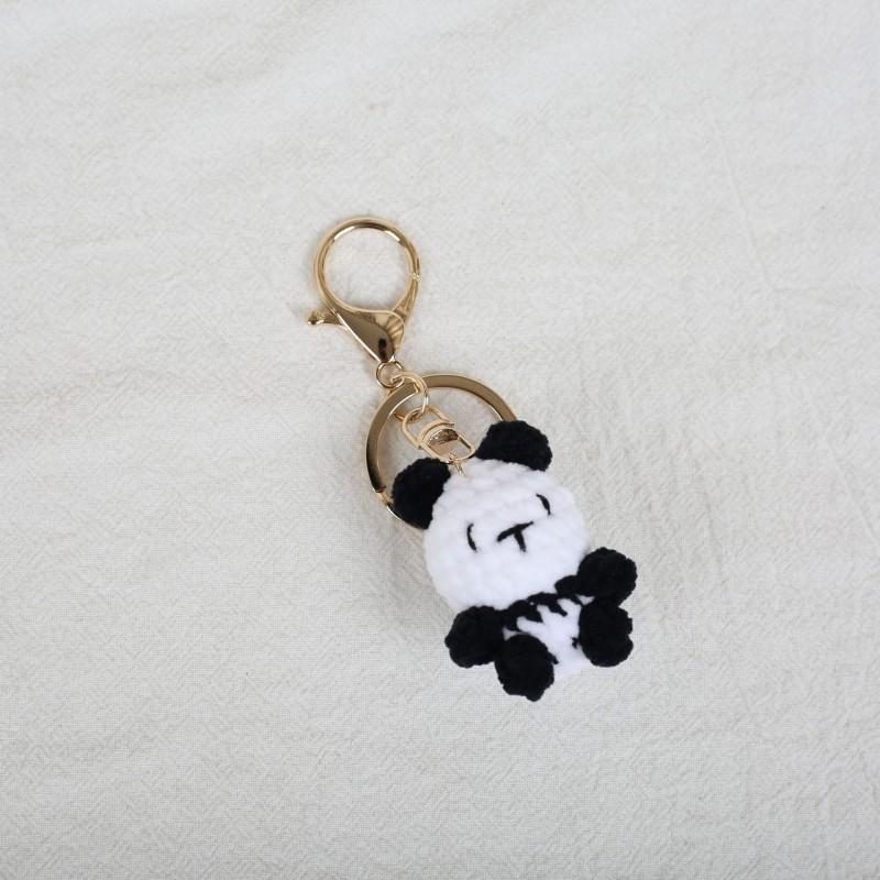 Mini Animal Doll Series Crochet Keychain Knitted Small Rabbit Doll Keyrings Mini Puppy Cute Keychain Custom Accessory