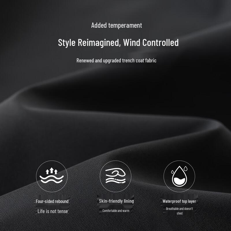 Aiyilayi Women's Trench Collar Long Goose Down Parka