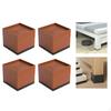 4Pcs Bed Risers Furniture Lifting Pads Shockproof Anti Slip Height Adjustable Supports Feet
