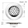 Kitchen Sink Filter Stainless Steel Mesh Sink Strainer Filter Sewer Mesh Strainers Bathroom Sink Strainer Drain Hole Filter Trap