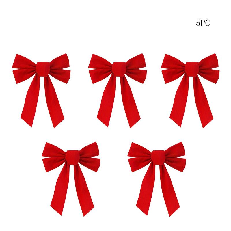 

10-Piece Bow Hair Clips with Silky Satin Finish Christmas Tree Decorative Bows Perfect for Parties and Christmas Gifts 35cm
