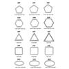 Titaniums Keychains Hangings Buckle Easily Open Keychains Rings Side Pushing Split Keyring Portable Keychain Buckle