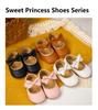Baby Princess Shoes 0-1 Year, Soft Non-slip PU Leather with Bowknot, Suitable for Spring/Autumn.