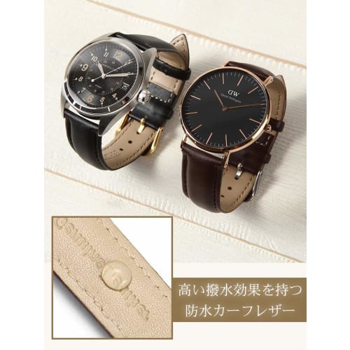 Calme Genuine Leather Watch Band, Smooth Leather Replacement Strap, 12mm To 24mm, Includes Replacement Instructions (12mm, Black)