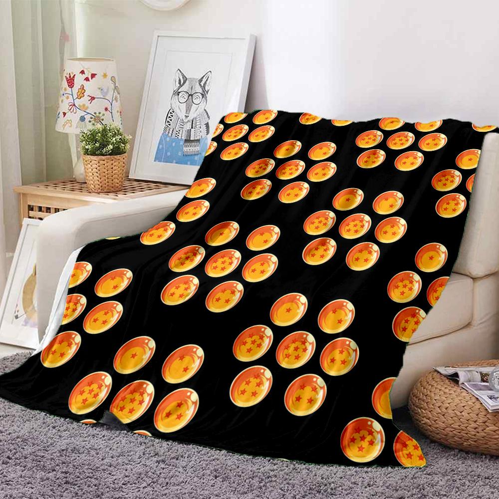 1pz Coperta in Flanella con Motivo Logo Dragon Ball Z Adatta a Tutte le Stagioni Per Arredamento Casa Calore e Comfort Regali Regalo Festivo