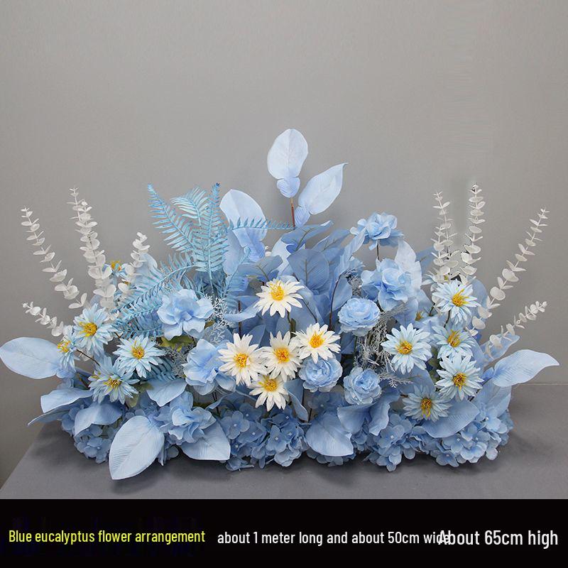 Artificial Wedding Aisle Flower Row: Table & Stage Decoration Simulation Flowers
