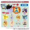 Takara Tomy Arts Get Collections Evolution Lemon Candy Toy Set of (TAKARATOMY A.R.T.S) Pokémon Gum, Wave, Flavor, [Box 10]