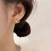 925 Sterling Silver Jewelry Cute Bowknot Stud Earrings for Women Girls Party Jewelry For Girls Friend Gift