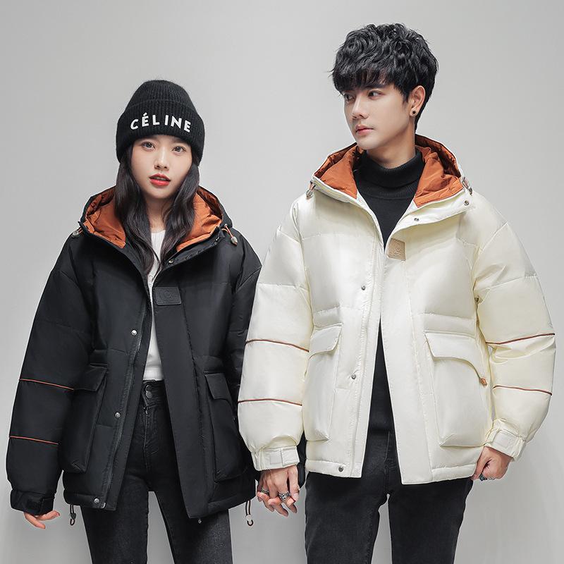 Winter New Casual High-quality Down Jacket Men's Loose Couple Short Warm Jacket for Men and Women
