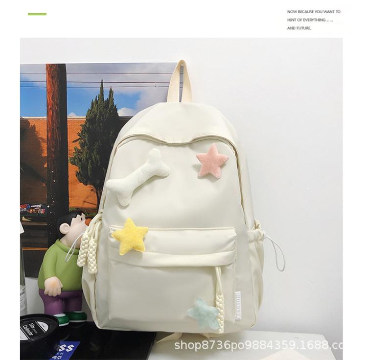 Schoolbag Japanese ins School Bag Girls Junior High School High School Students Simple Versatile Backpack Lightweight College Style Girl Backpack