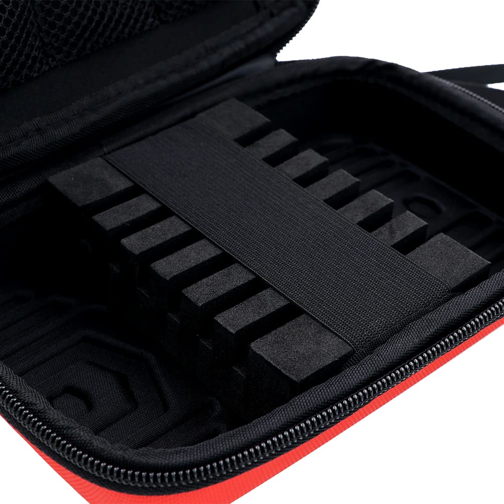 Cuesoul BEAST Darts Case Steel Tip Big Darts Carrying Storage Fit Dart Red Case for 6 Darts (for Tip/Soft Darts), (for Tips, Shafts, Flights,